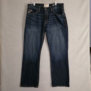 NWOT Ariat Mens M4 Relaxed Dustin Bootcut Denim Jeans 10047760 Size 36x32